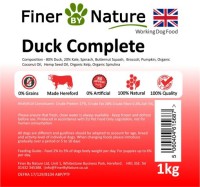 Finer By Nature Duck Complete Raw 1kg